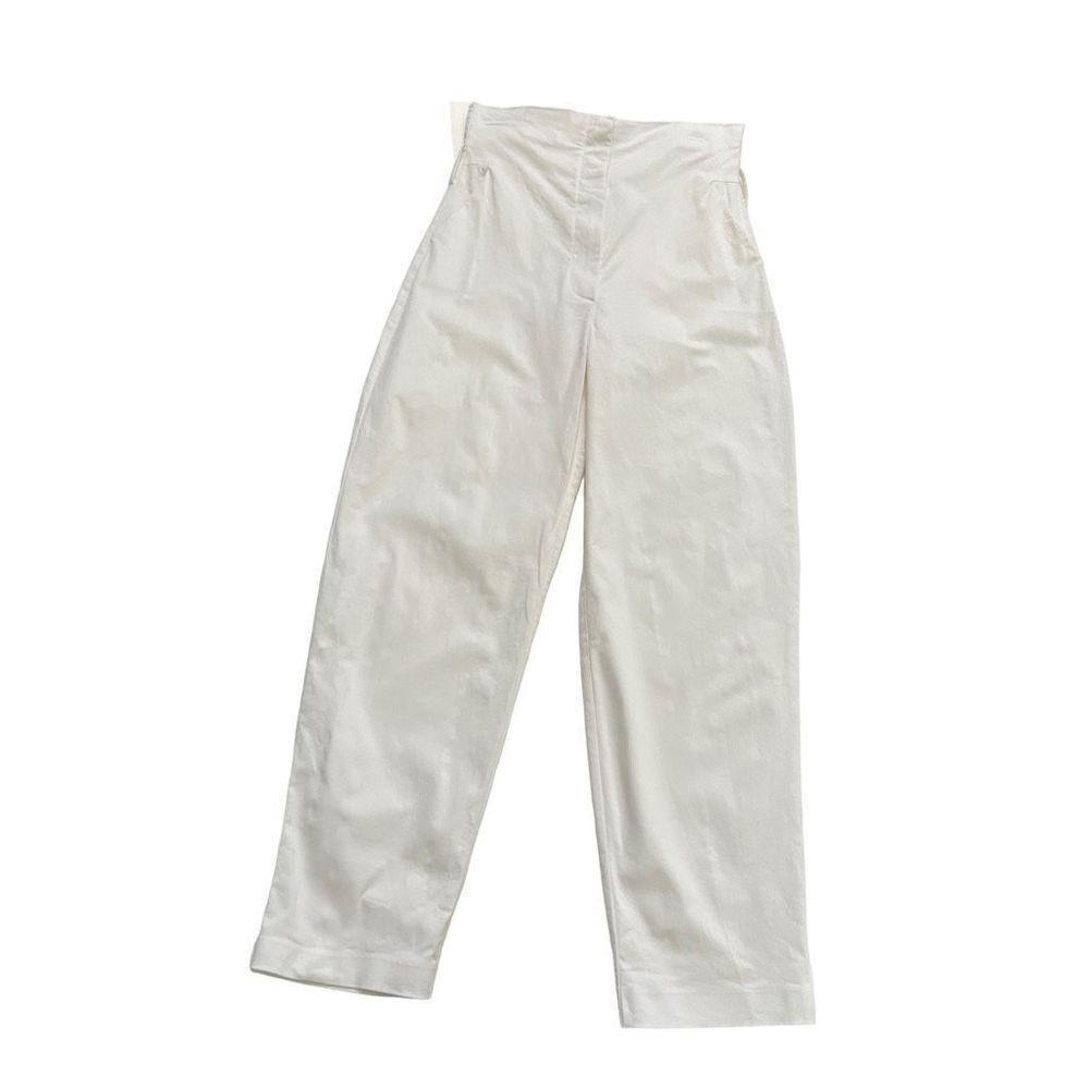 SELMACILEK Canvas Salopet Pants in Ecru - Picture 2 of 10